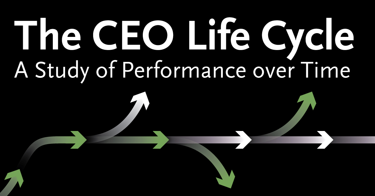 The CEO Life Cycle A Study of Performance over Time Spencer Stuart